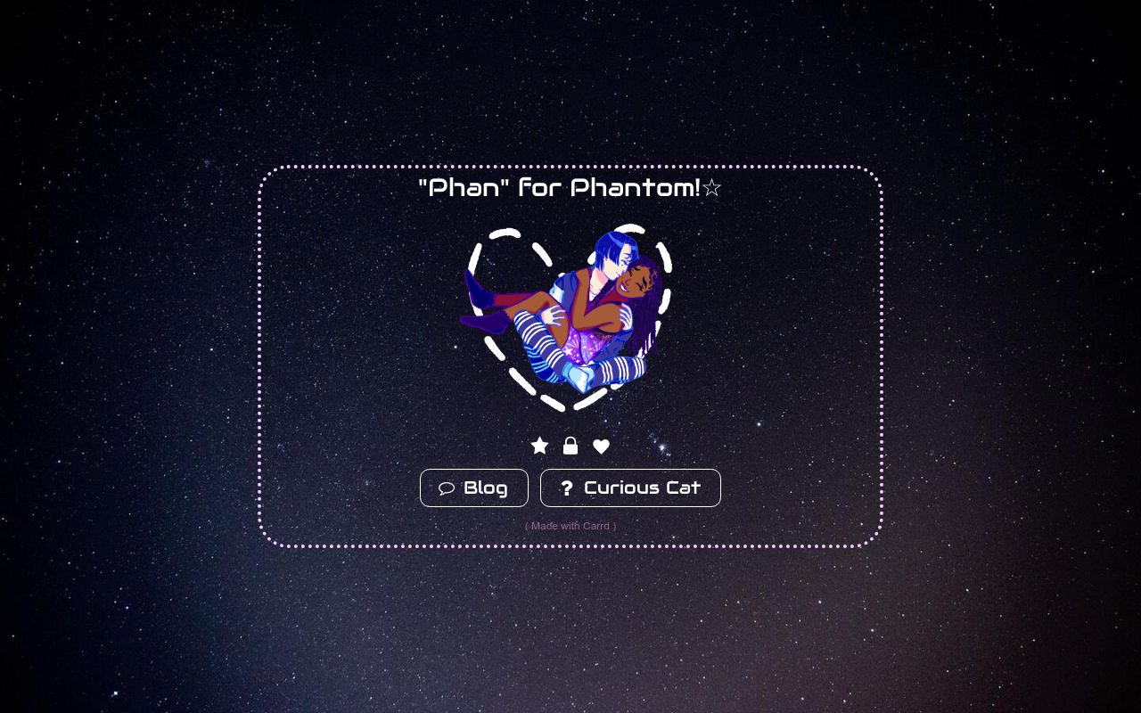 Carrd profile picture for @phan